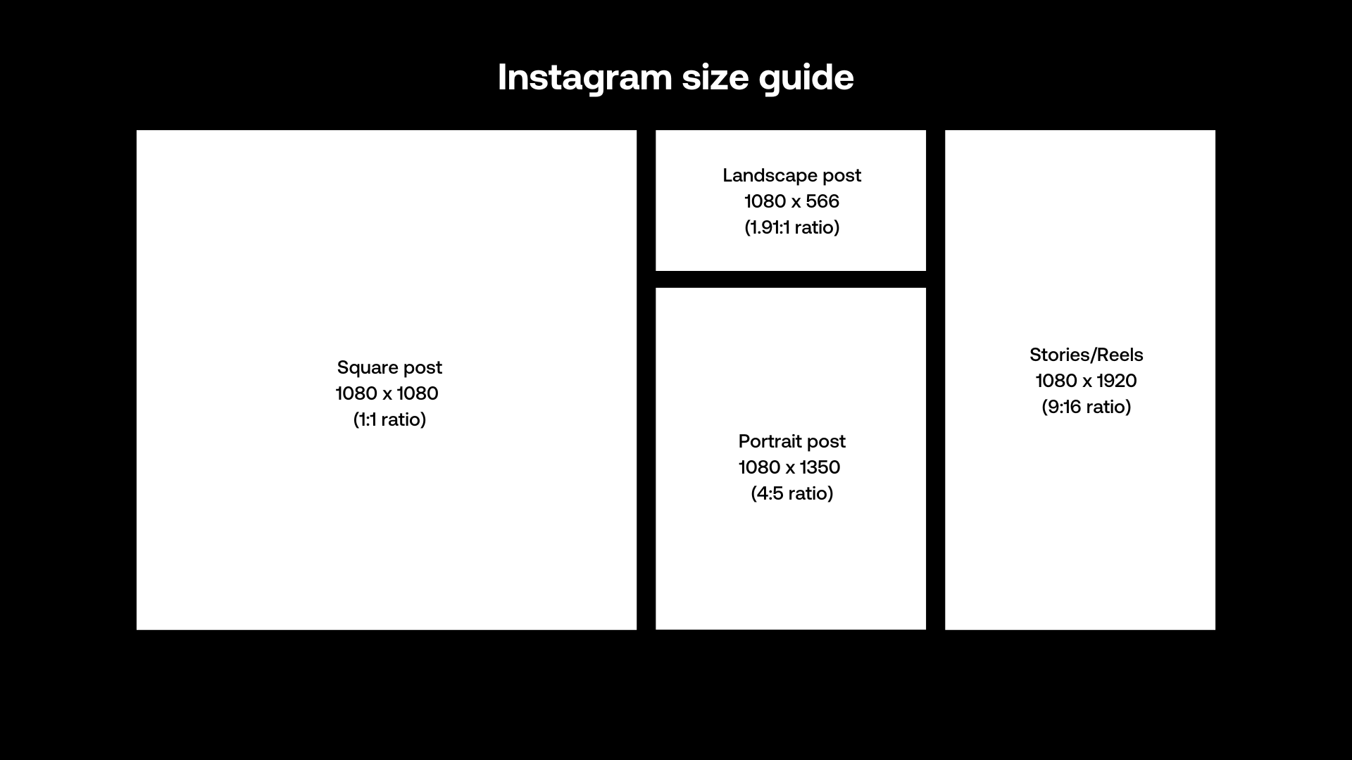 Instagram size guide