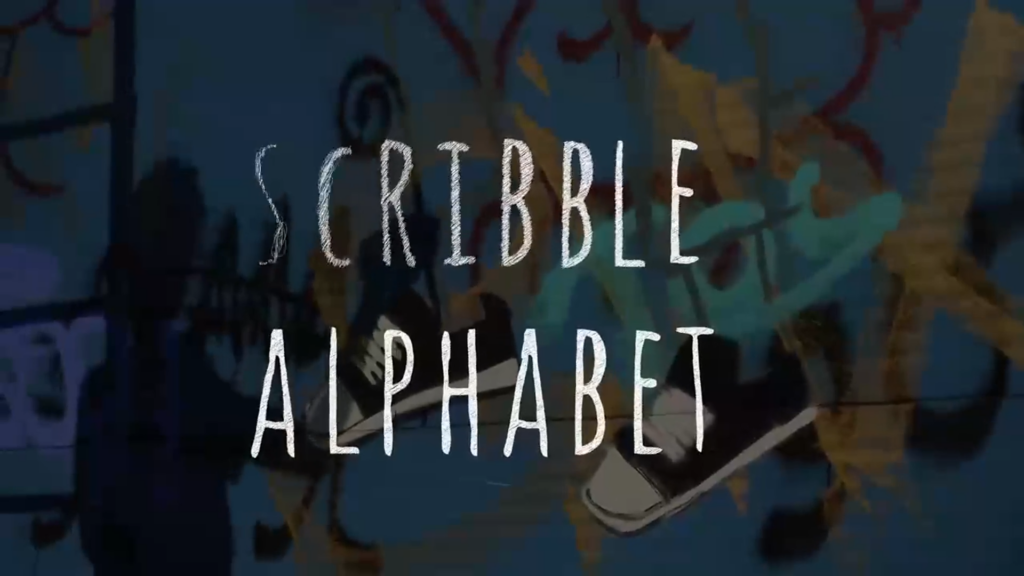 Scribble alphabet in the Artlist royalty free stock template catalog