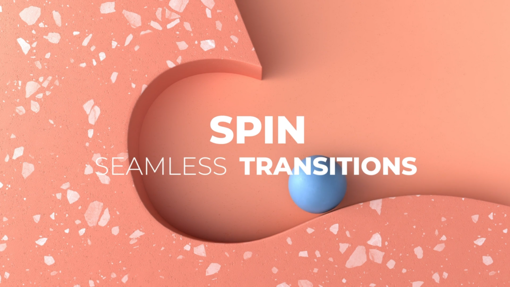 Spin seamless transitions in the Artlist royalty free stock template catalog